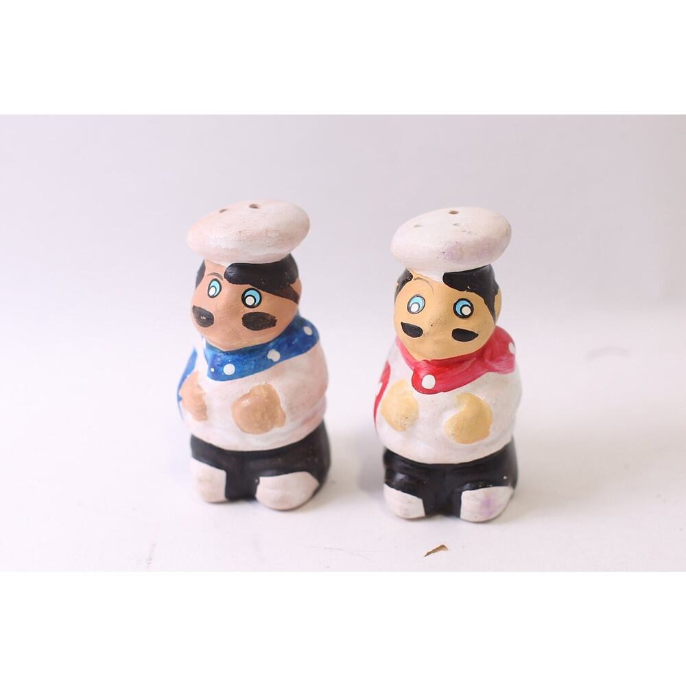 Chefs, Salt and Pepper Shakers, Funny Figurines, Kitchen, Decor